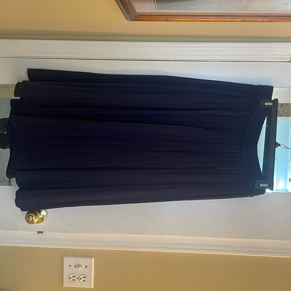 Pleaded pants with elastic top